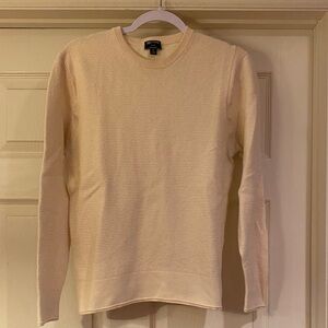 Todd Snyder 100% Wool Men's Cream Sweater Sz L.